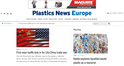 Desktop Screenshot of plasticsnewseurope.com