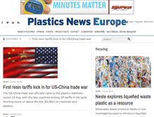 Tablet Screenshot of plasticsnewseurope.com